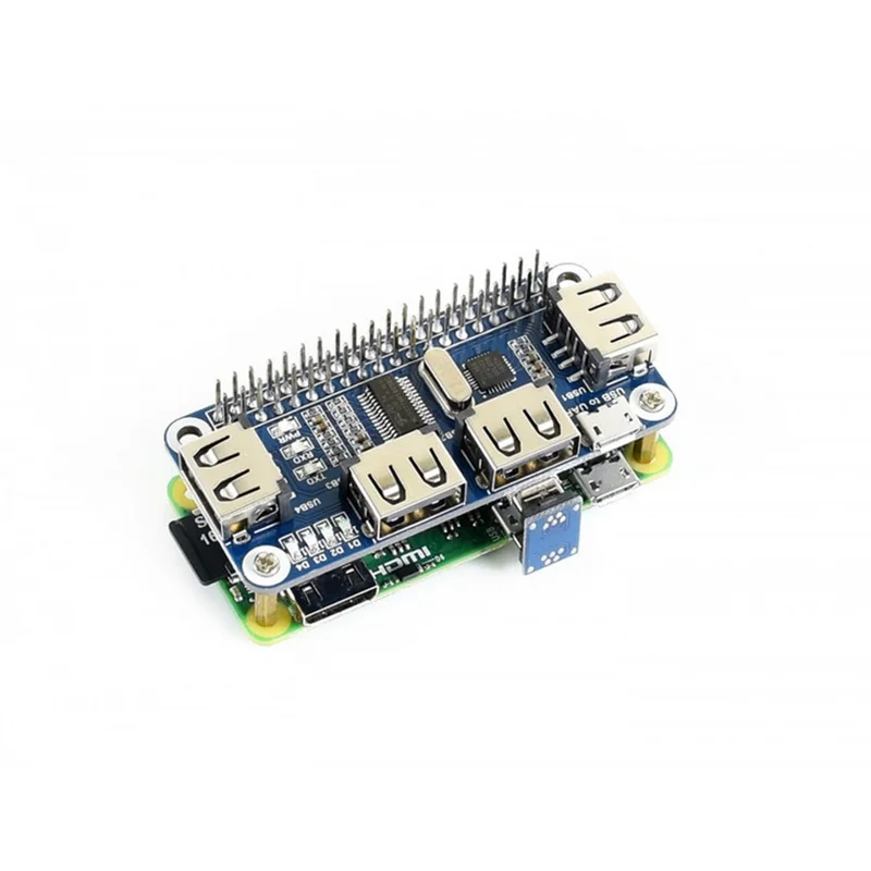 Hub USB de 4 Puertos con HDMI  - Pi Zero reseña y precio