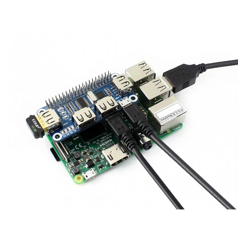 Hub USB de 4 Puertos con HDMI  - Pi Zero reseña y precio