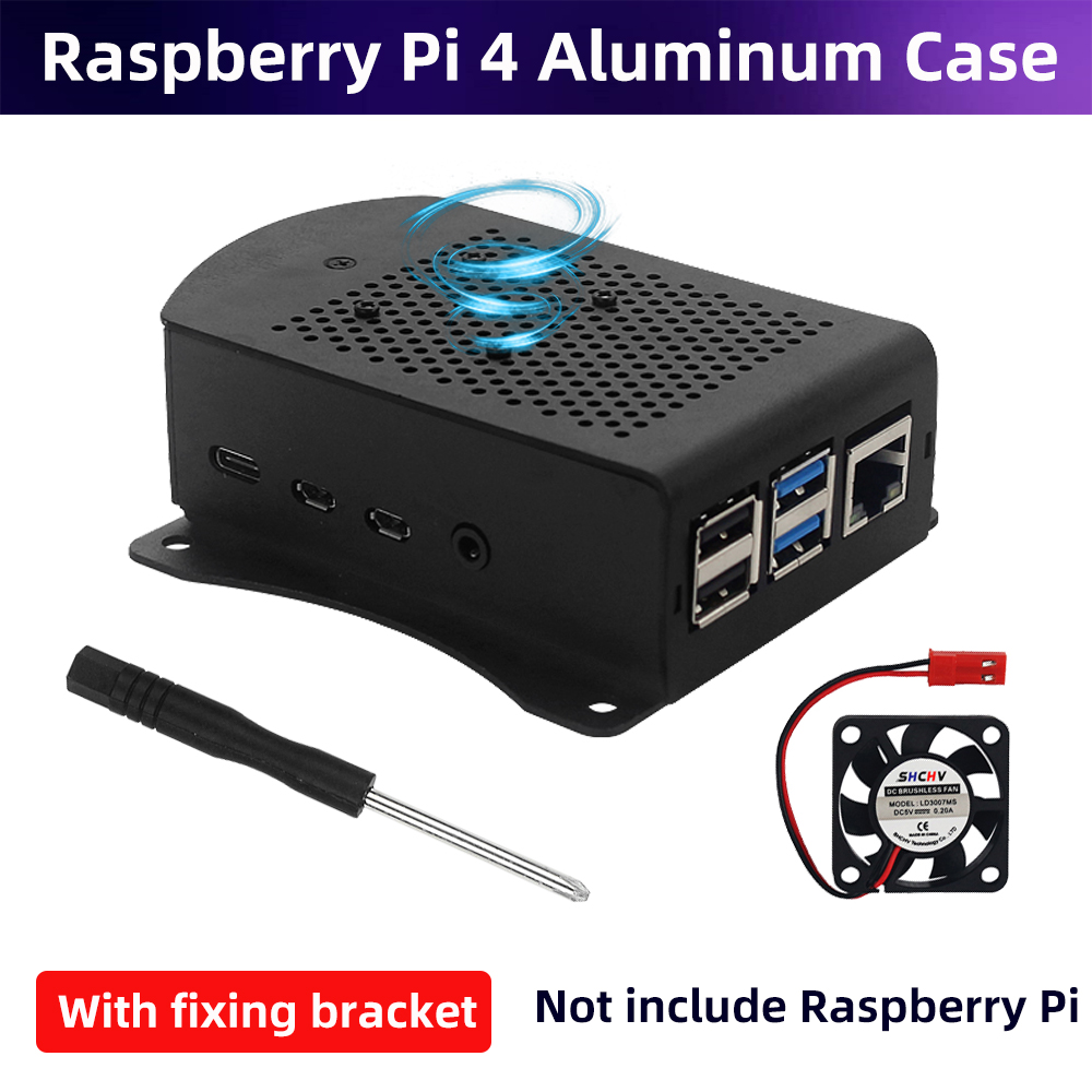 Raspberry Pi 4 Caja de aleació - Pi 4 Case reseña y precio